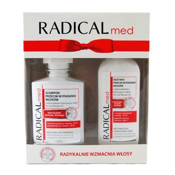 Radical Med (Đỏ) Dầu Gội Chống Rụng Tóc, Tăng Khả Năng Phát Triển Của Tóc,Giúp Tóc Khỏe Hơn, Dày Hơn 300ML