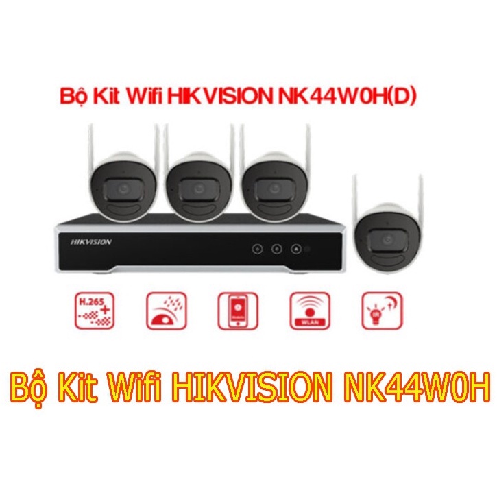 [Mã BMBAU300 giảm 10% đơn 499K] Bộ kit ip Wifi Hikvision NK42W0H - Bộ kit camera wifi Hikvision NK42W0H