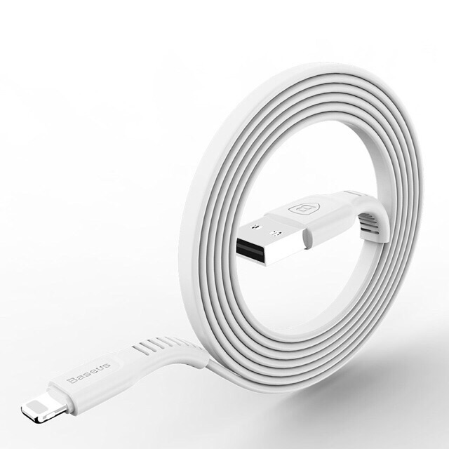 Bộ sạc nhanh iphone baseus kèm 2 dây lightning mini Spuare 2.4A