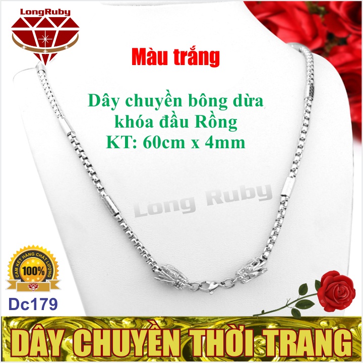 Dây Chuyền Nam Đầu Rồng | Dây Chuyền Bông Dừa Nam - Dc179