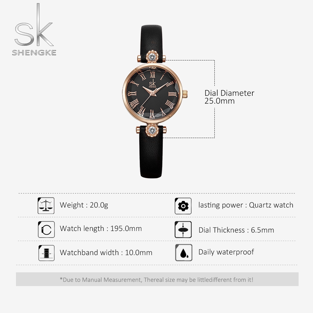 Đồng hồ dây da Shengke K9009 | BigBuy360 - bigbuy360.vn