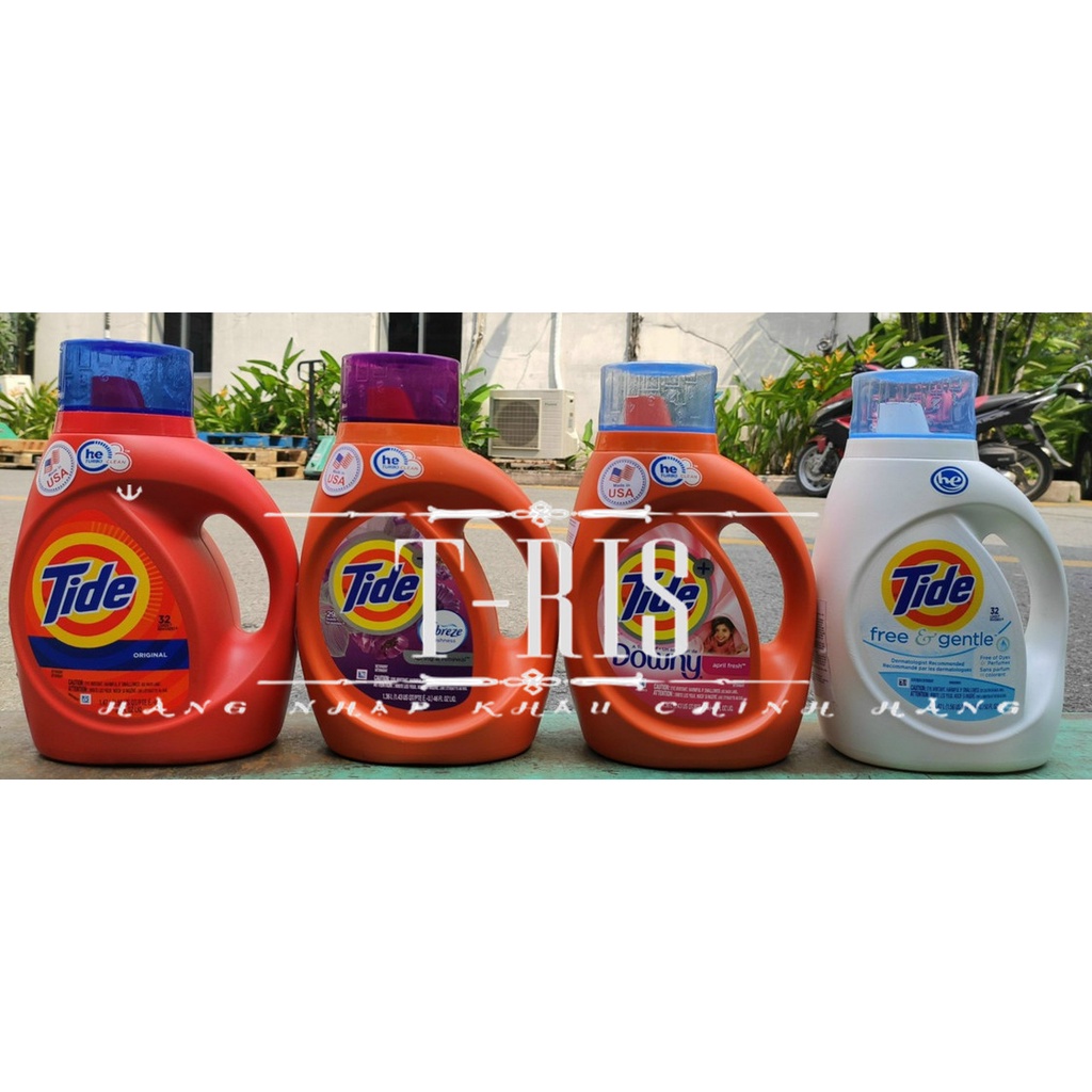 [USA] Nước giặt Tide trắng sáng 1.4L đủ mùi nhập khẩu chính hãng P&G Mỹ - Giá tốt