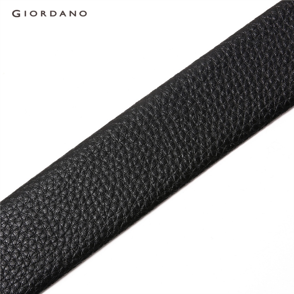 Thắt lưng GIORDANO 01138067 bằng da tổng hợp khóa tự động chất lượng cao cho nam