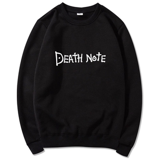 Áo hoodie Cổ Tròn In Họa Tiết Hoạt Hình death note Phong Cách hip hop Đường Phố harajuku Cho Nam Và Nữ
