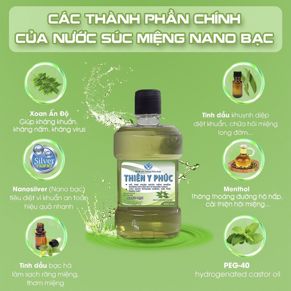 Nước súc miệng thảo dược Thiên Y Phúc Fresh C19 250ml