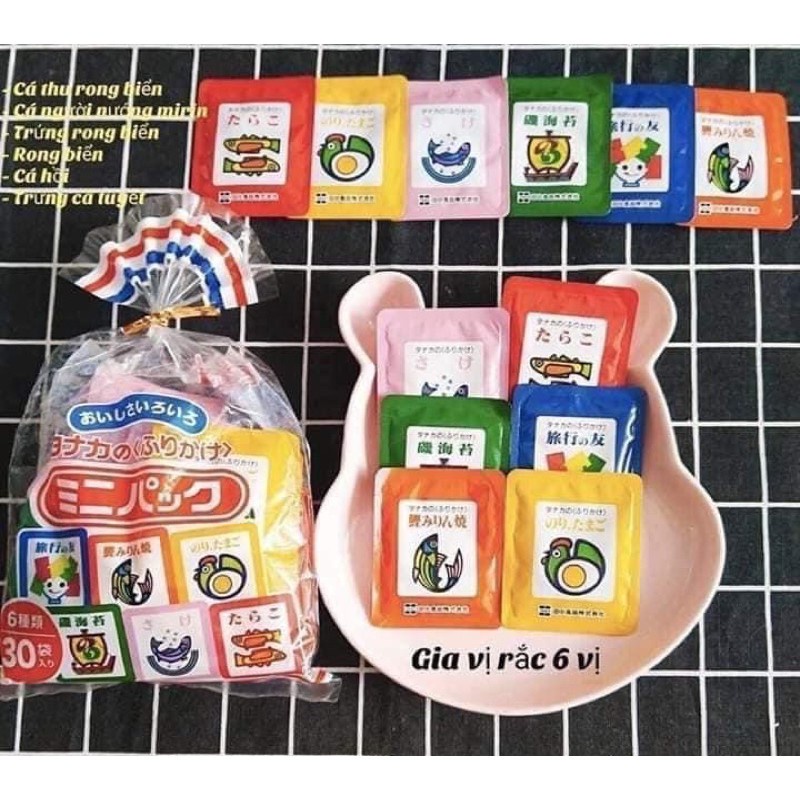 Gia vị rắc cơm nội địa Nhật cho bé ăn dặm