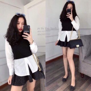 Áo phối sơ mi
