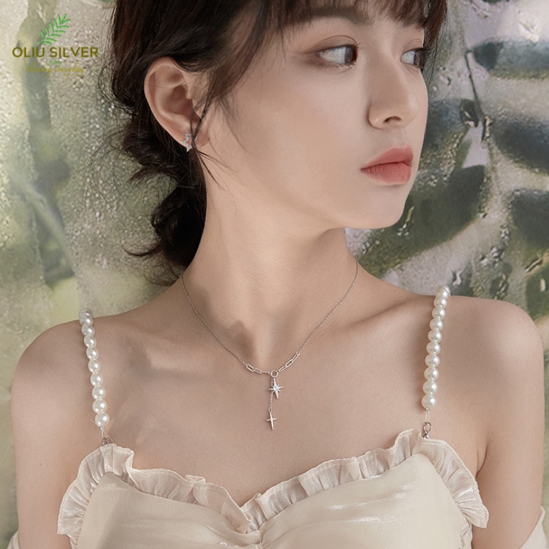 Dây Chuyền Bạc S925 Chuỗi Sao Bling Galaxy Xinh Xắn | Vòng Cổ Nữ Trang Sức Bạc 925