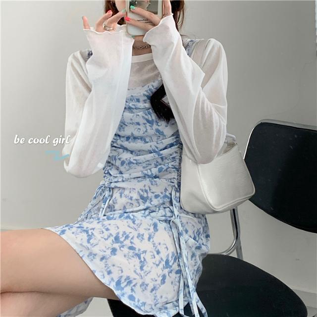 Bộ áo tay dài + chân váy thời trang quyến rũ cho nữ | BigBuy360 - bigbuy360.vn