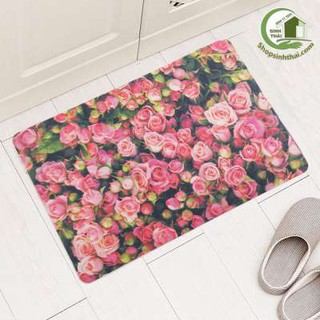 Thảm chùi chân 3d cao su siêu bền siêu thấm 40cm x 60cm - giao màu ngẫu nhiên