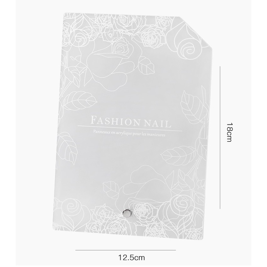 Khung trưng móng mẫu chất liệu mica có chân đứng chuyên dùng làm nail