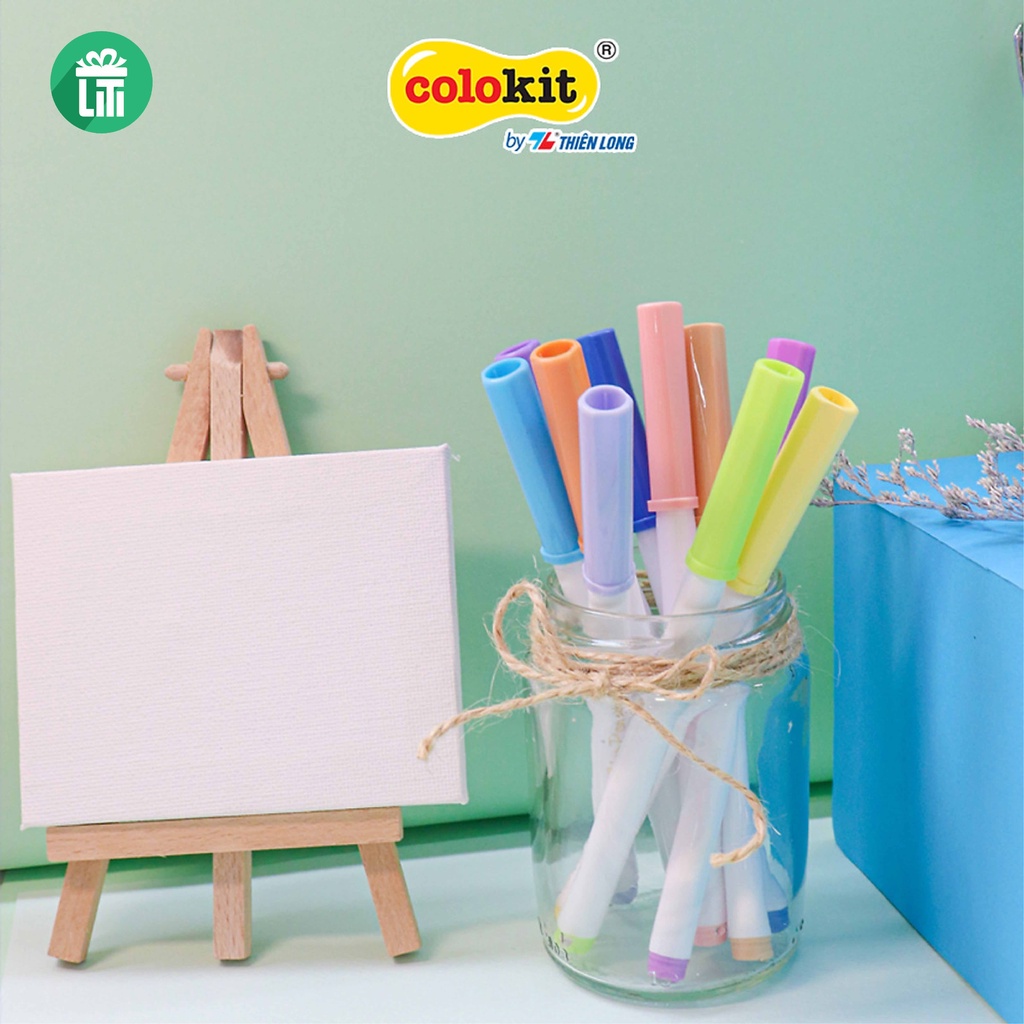 Bộ bút Fiber Pen 20 màu Pastel Thiên Long - Super Tips