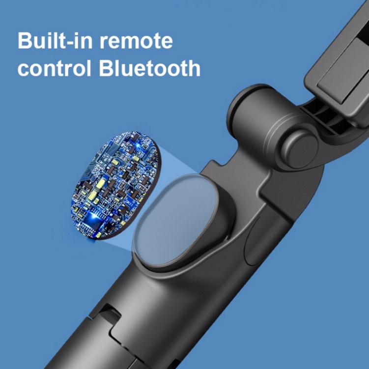 Gậy Q07 Chụp Ảnh Selfie Dành Cho Điện Thoại Kết Nối Bluetooth Không Dây, Có thể Xoay Ngang dọc Đt, Kim Loại sang trọng