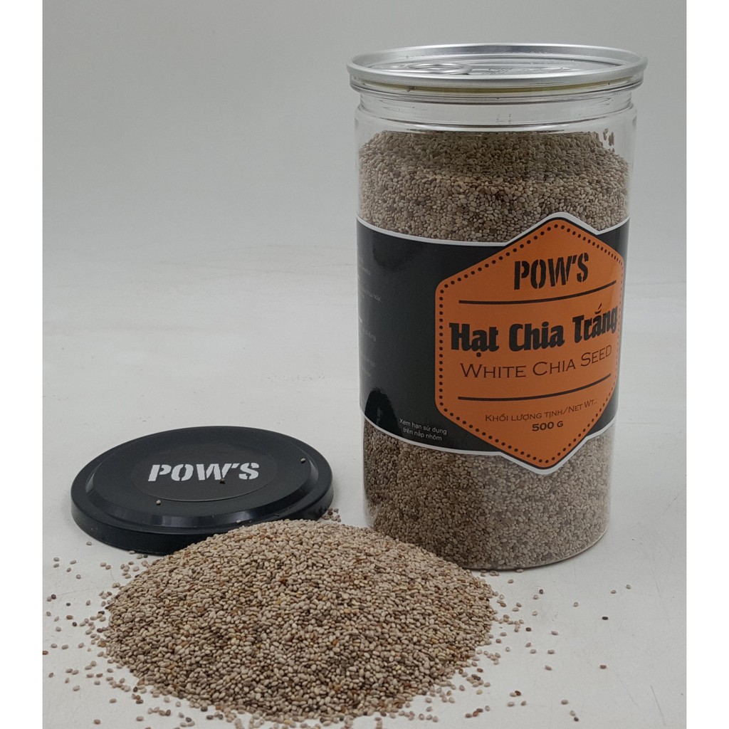 [FREESHIP ĐƠN 99K] Hạt chia trắng Pow's 500gr Organic