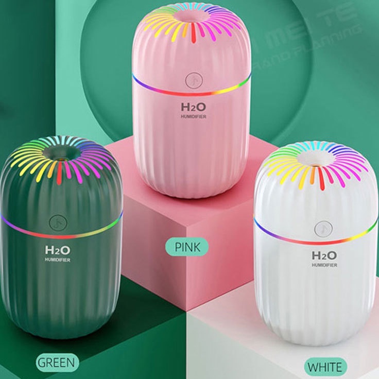 Máy Phun Sương Tạo Độ Ẩm  H2O A7 Xông Phòng Khuếch Tán Tinh Dầu Dung Tích 300ml Dùng Cho Phòng Ngủ Và Trong Xe Hơi.