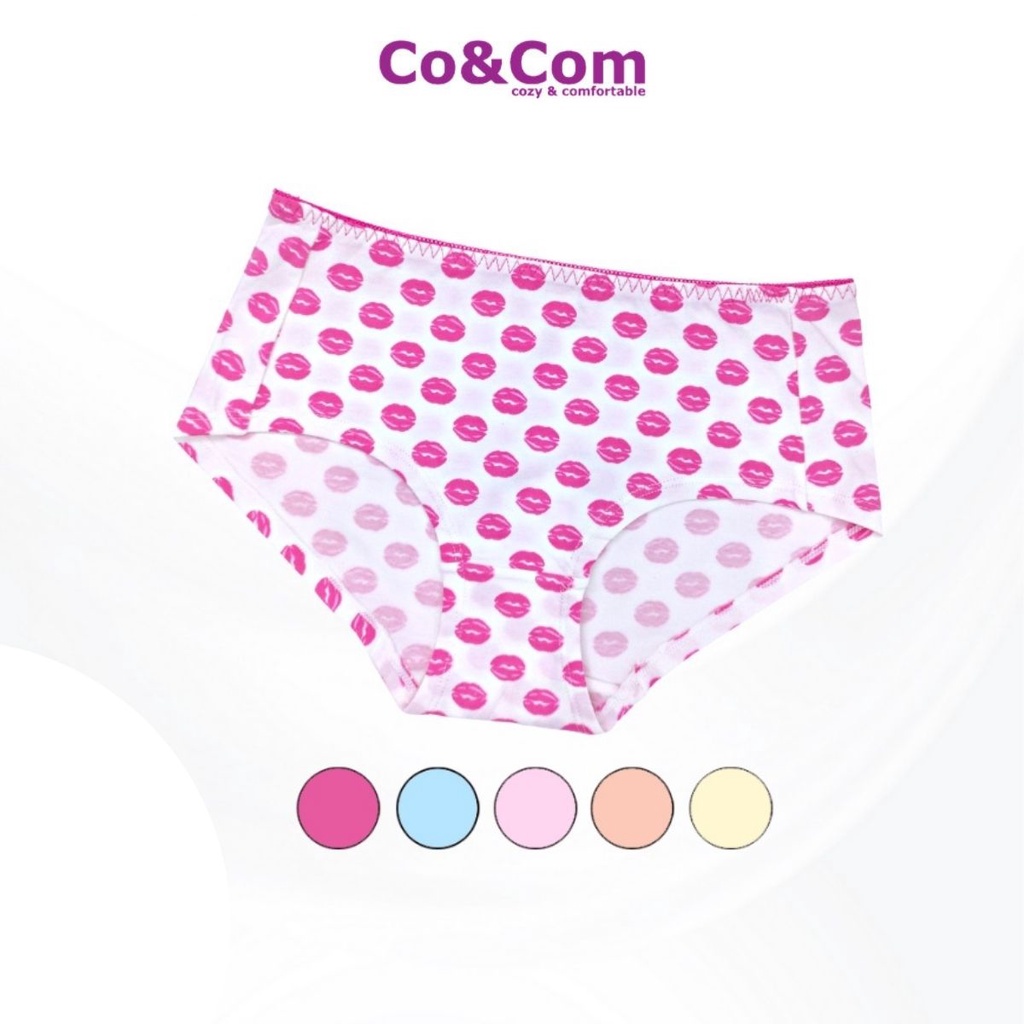 Quần Lót Học Sinh 45-58 Kg Cotton Co&amp;Com NO9170 Chấm Bi Kháng Khuẩn