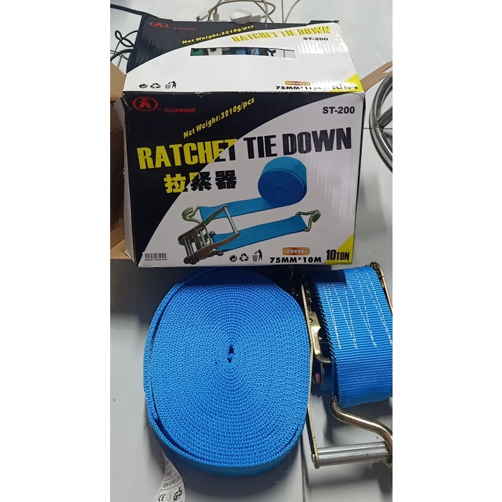 Dây chằng hàng cao cấp bản 75mm dài 10 mét tài trọng 10 tấn