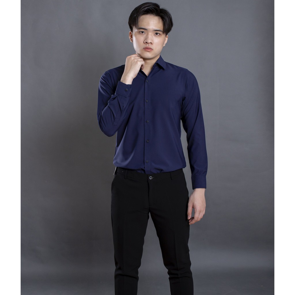 [Mã FAMALLT5 giảm 15% đơn 150K] Áo sơ mi nam trơn cao cấp LADOS-665, co giãn tốt, chống nhăn cực tốt | BigBuy360 - bigbuy360.vn