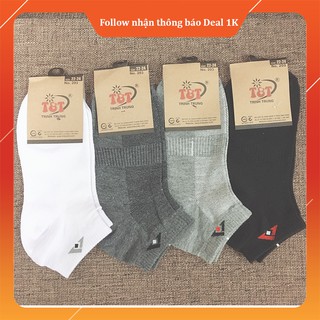 Combo 5 Đôi Tất Vớ Cổ Ngắn Nam Cao Cấp [Qua Mắt Cá Chân], Chất Liệu Cotton, Khử Mùi, Bền Đẹp