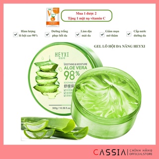 [Tặng mặt nạ] Gel Lô Hội Nha Đam Aloe vera Dưỡng Da Đa Năng , Dưỡng Ẩm Kiềm Dầu, Nâng Tone, Trẻ Hóa Da 98% 300g