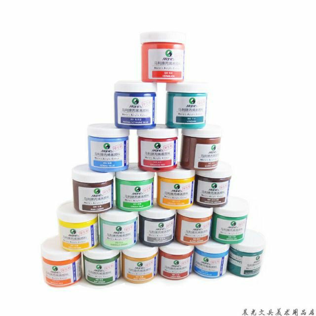 Combo Full 27 Màu VẼ TRANH + 2 Màu Nhũ 3D, Maries 100ml Tuyệt Đẹp