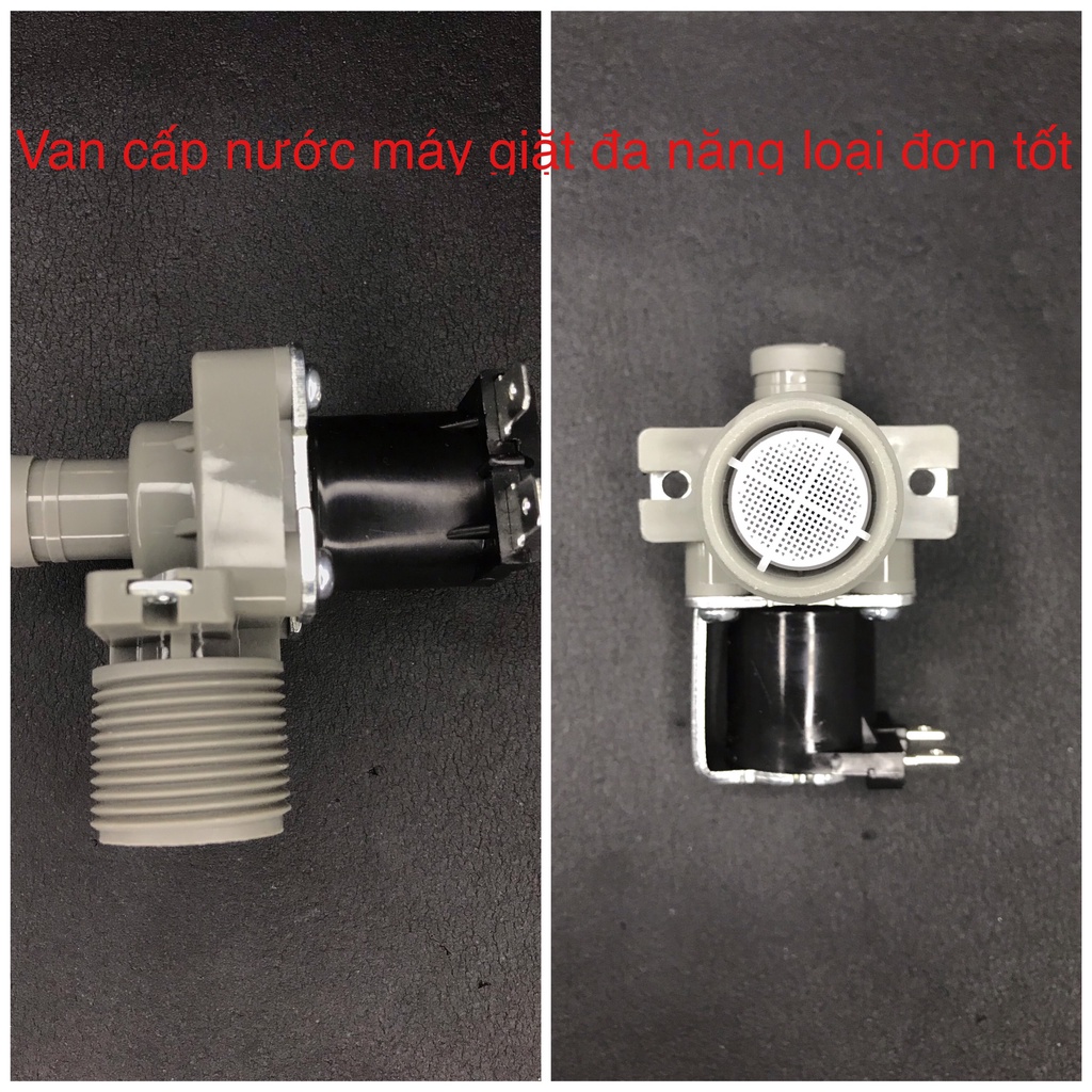 Van điện từ cấp nước máy giặt  - Van cấp đơn máy giặt Samsung, Toshiba, Electrolux, LG, Deawoo, van cấp đa năng
