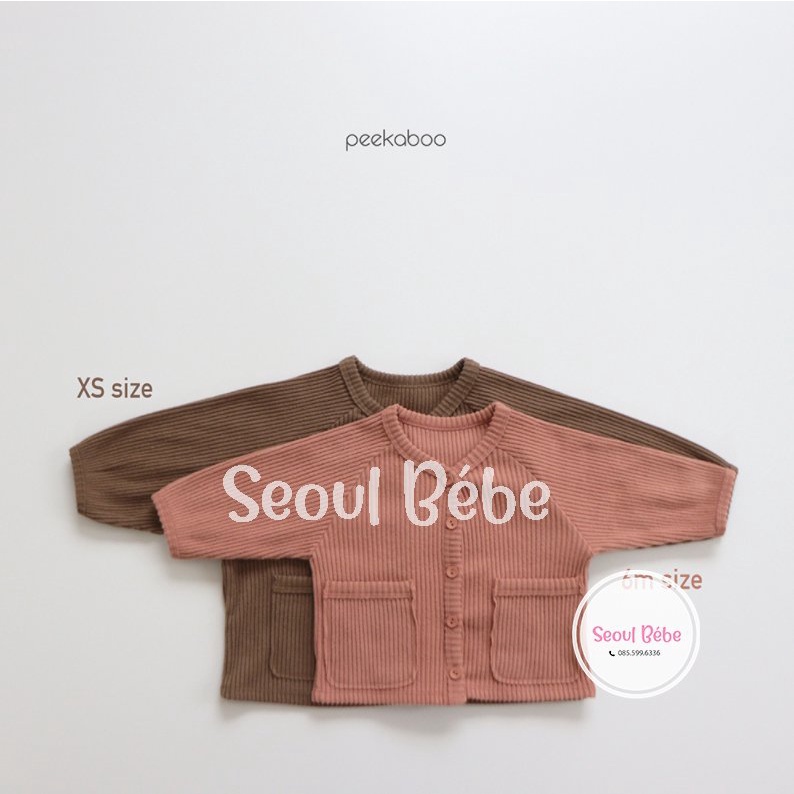 Áo cardigan Amor chất mềm mại Peekaboo made in Korea