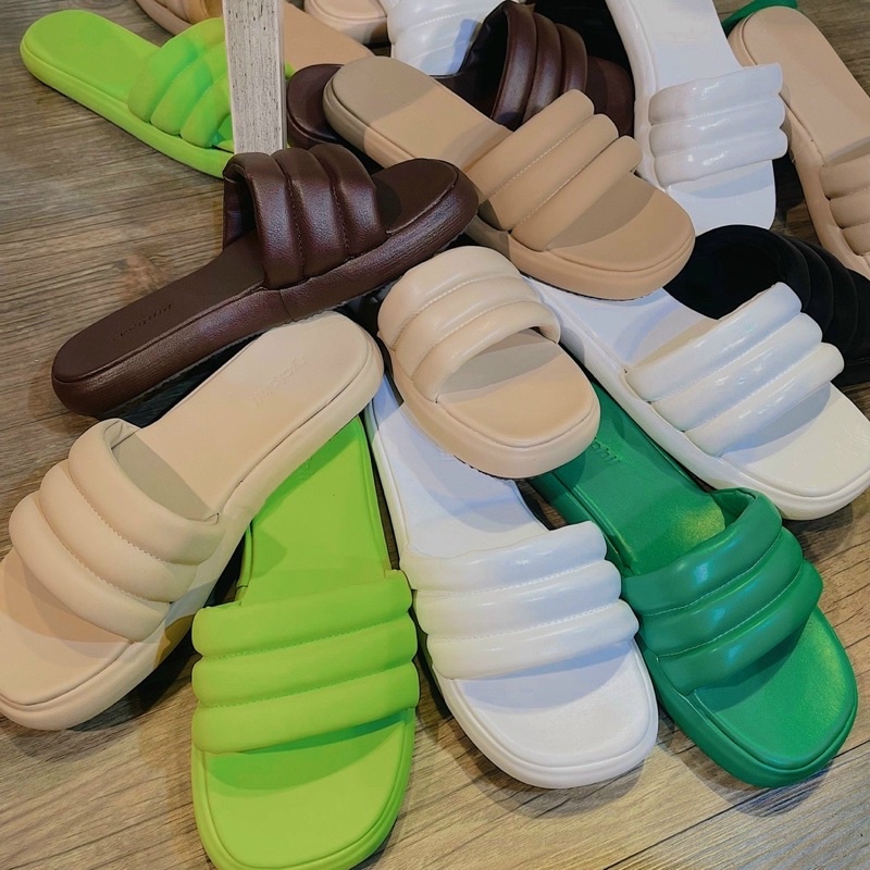 DÉP BÁNH MÌ 3CM QUAI PHỒNG CHẠY CHỈ