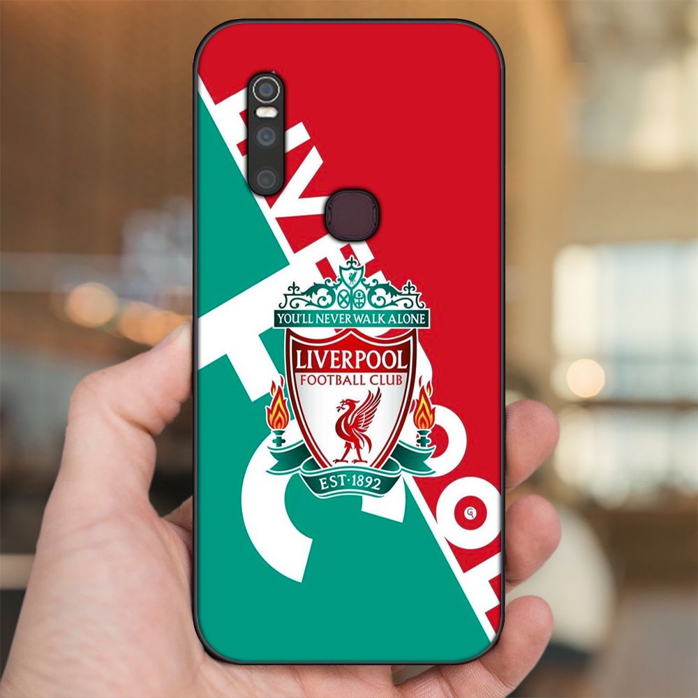 Ốp lưng Vivo V15 viền đen in hình Liverpool FC