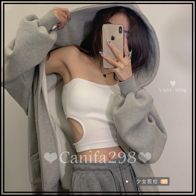 Áo bra lệch vai khoét eo có đệm ngực cá tính