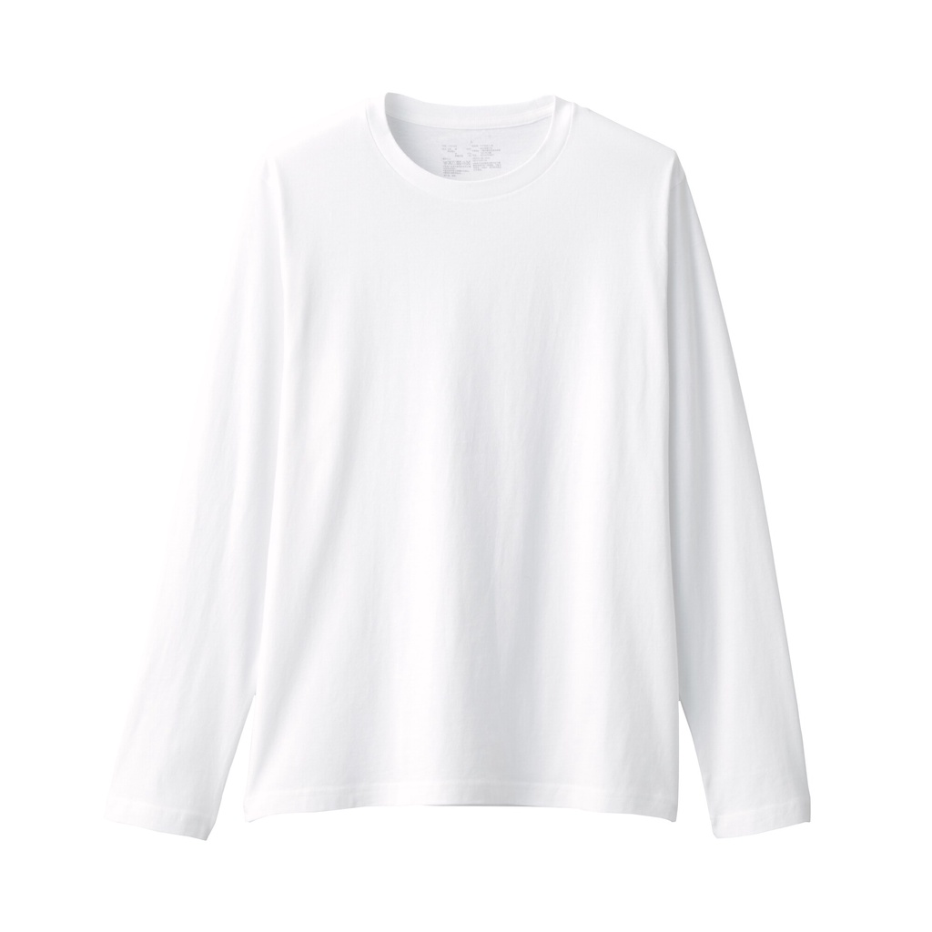 Muji Áo Thun Cotton Jersey Dài Tay