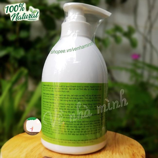 DẦU TẮM GỘI THẢO MỘC TỰ NHIÊN từ chanh tươi, tốt cho làn da, mái tóc và sức khỏe của bạn & gia đình