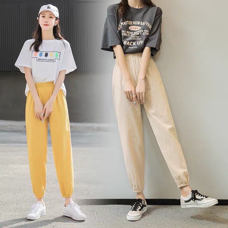 Quần jogger đũi bo gấu trẻ trung | BigBuy360 - bigbuy360.vn