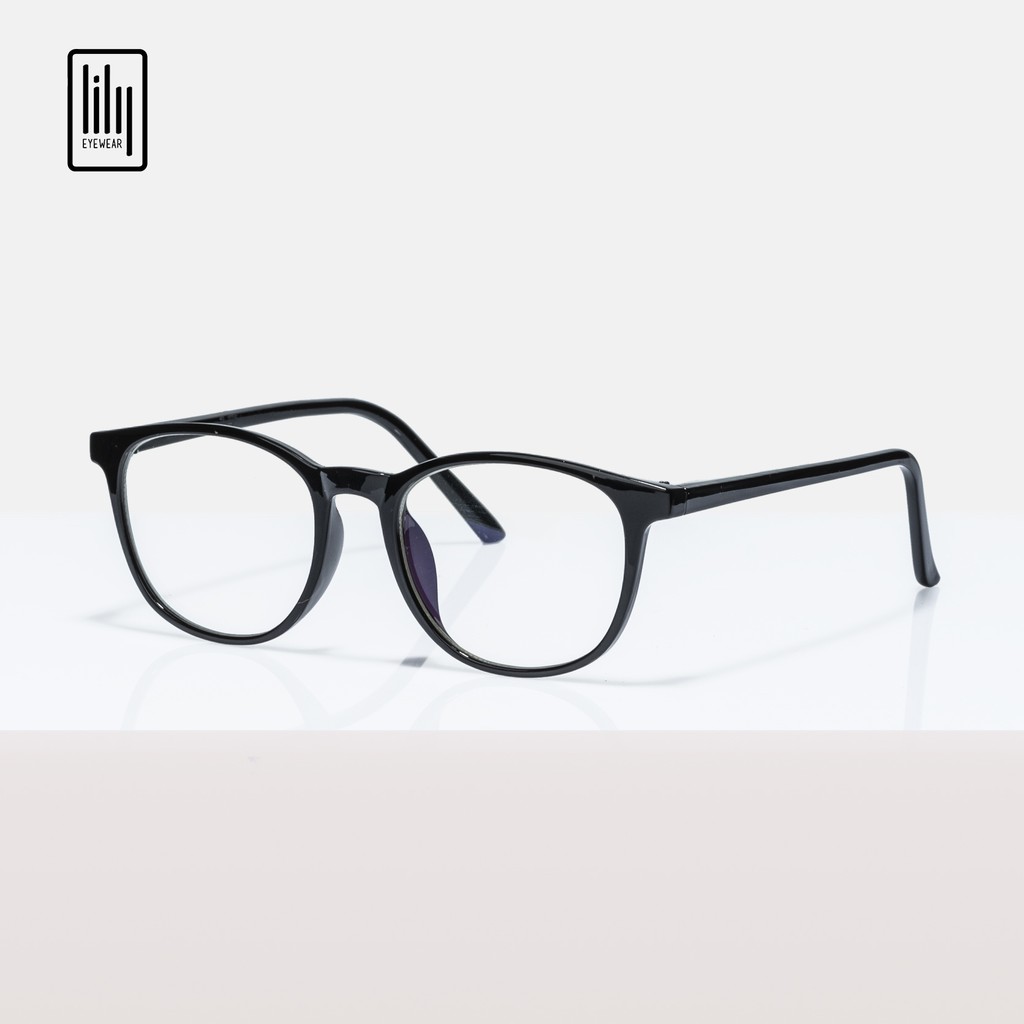 Gọng kính cận nhựa dẻo nam nữ Lilyeyewear , kiểu dáng mắt tròn , nhiều màu sắc - 9102