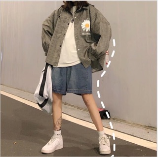 Sơ mi kẻ Hoa Cúc SM0002