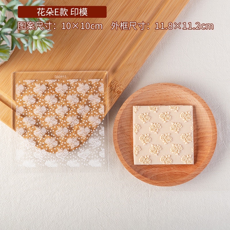 set khuôn mica hoa hồng kèm nhấn chữ father s day