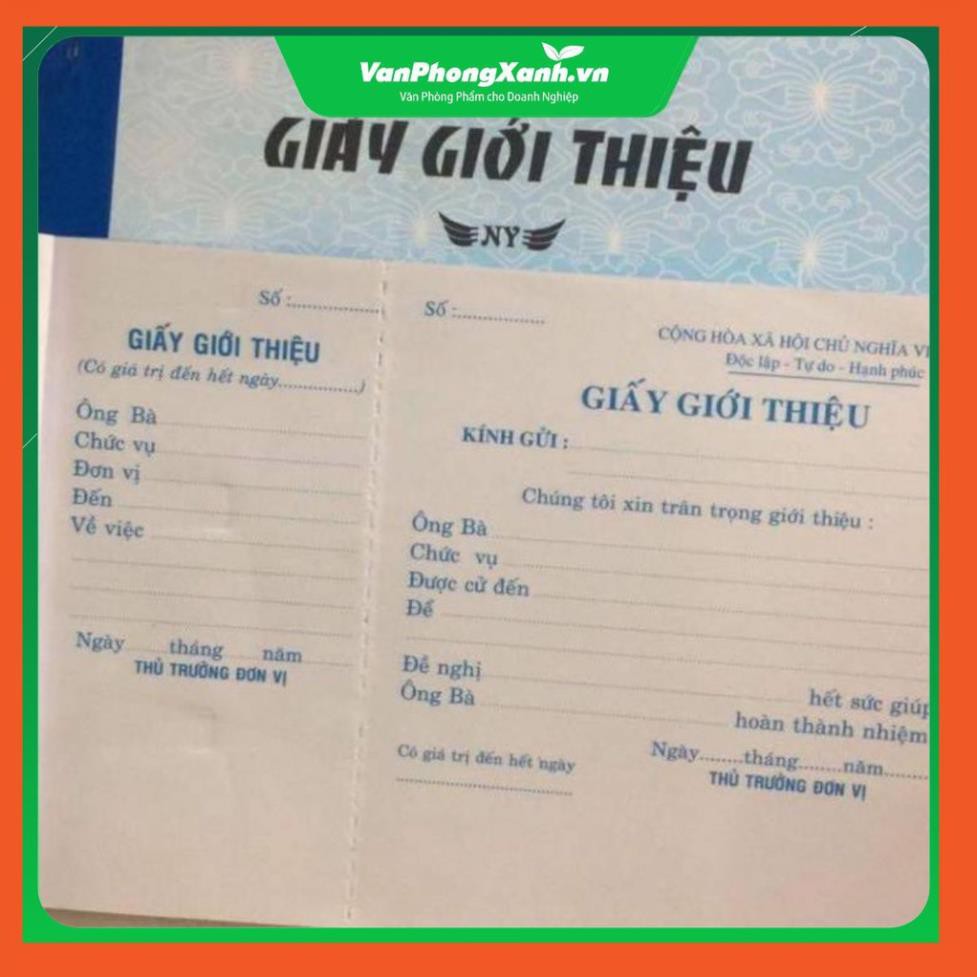 Chính Hãng Giấy giới thiệu Thăng Long