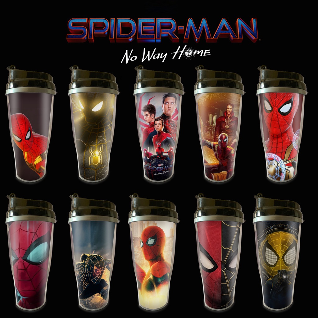 Cốc Uống Nước Bằng Giấy / Cốc Nước Hình Spiderman No Way Home / Tumbler / Doctor Strange / Spiderman Cho Trẻ Em