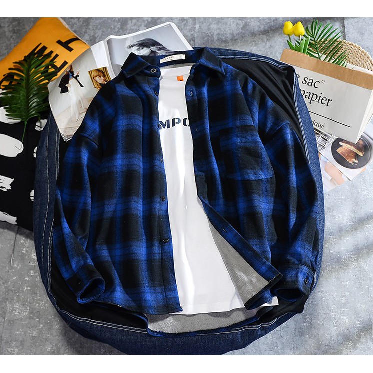 FREESHIP🍒 Áo Sơ Mi CARO FLANEL Unisex Hottrend Chất Đẹp 🍒ẢNH THẬT-A25 | BigBuy360 - bigbuy360.vn