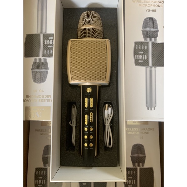 CHÍNH HÃNG Micro Karaoke Bluetooth Cao Cấp SU YOSD YS-92 hỗ trợ ghi âm pass cực vang