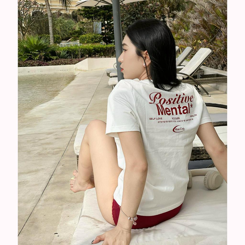 Áo Thun Baby Tee POSITIVE MENTAL 100% Cotton Mẫu Mới 2023 𝑩𝒚𝒄𝒂𝒎𝒄𝒂𝒎 gonz.brand