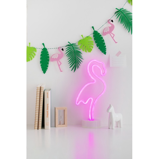 Đèn Neon ARTBOX Hàn Quốc Màu Tím Hình Chim Hồng Hạc