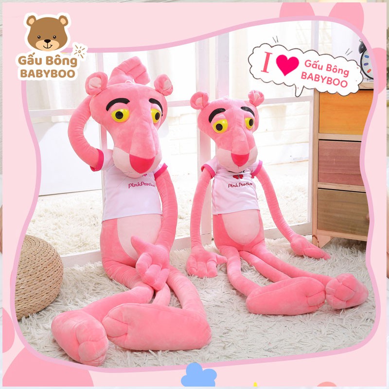 Gấu Bông Chú Báo Hồng Pink Panther Mềm Mịn Cao Cấp BABYBOO – Thú Nhồi Bông Quà Tặng Yêu Thương Cho Bé