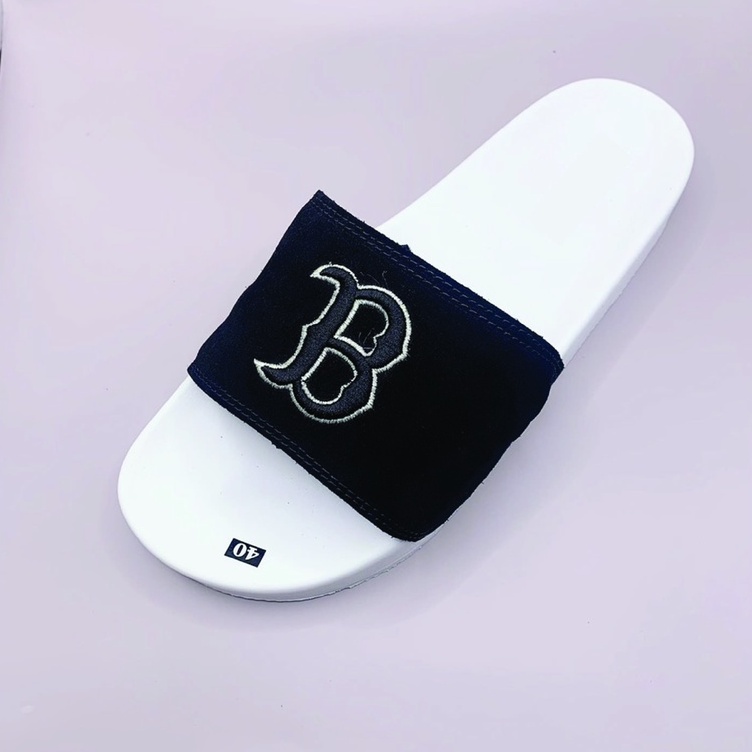 Dép nam nữ M.L.B BOSTON chất liệu da mang êm - bền đẹp - siêu nhẹ phong cách thể thao