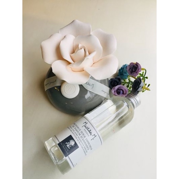 Bộ Khuếch Tán Nước Hoa Mathilde M Perfume Diffusers Soliflore White 150ml ( Fleur de Coton)