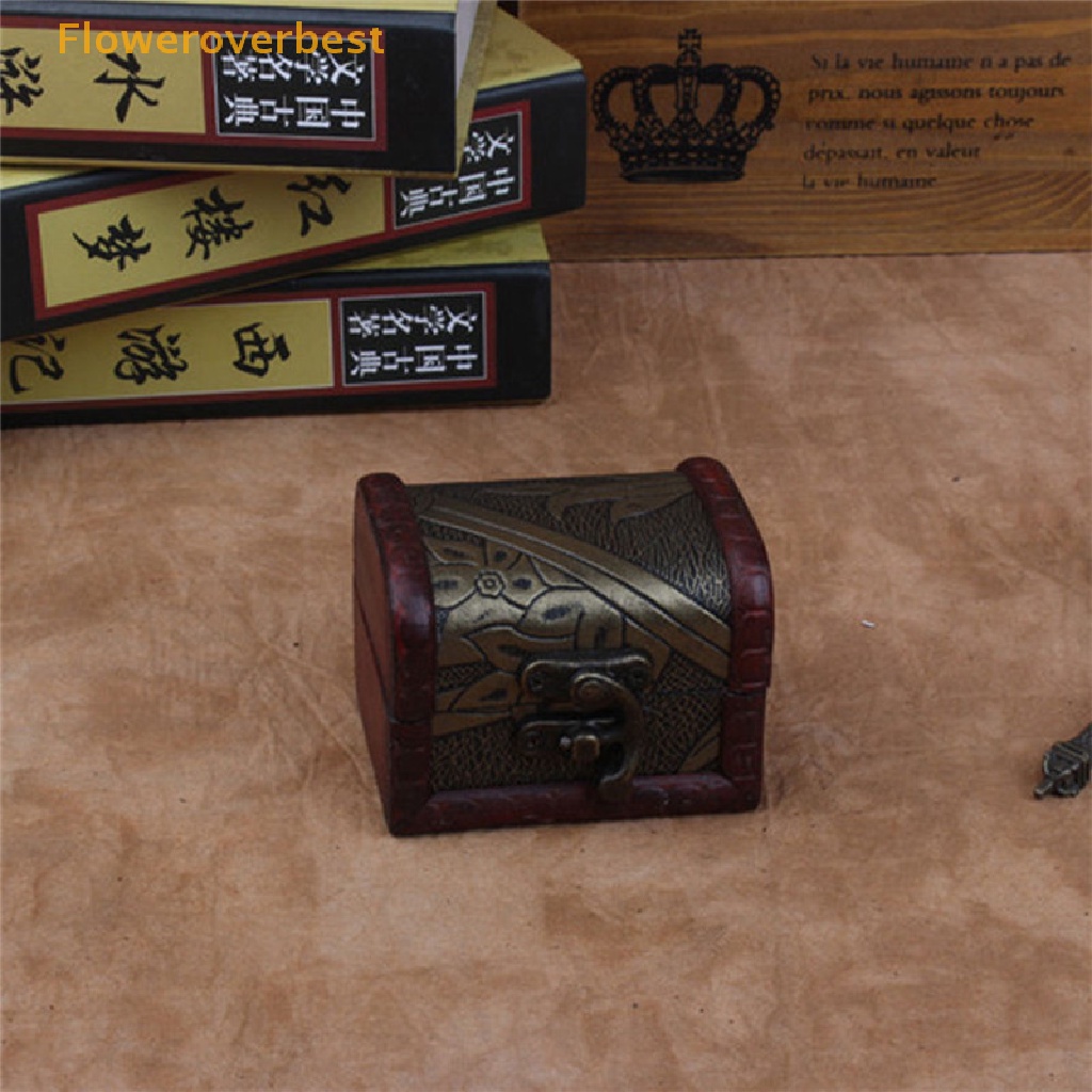 Fobvn Hộp Gỗ Đựng Trang Sức Vintage Bán Chạy