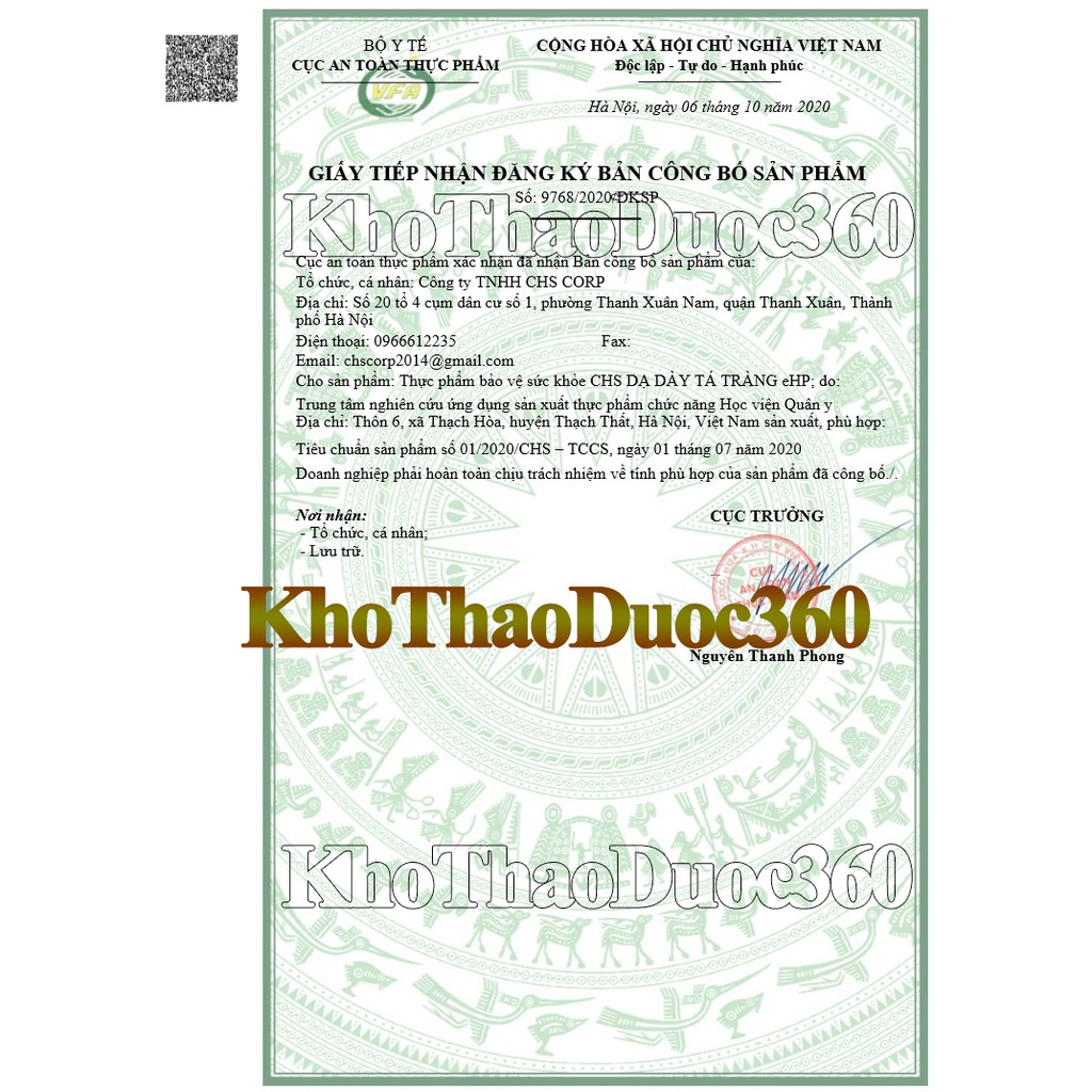 [ Rocori mới ] Liệu Trình 1 Tháng Dạ Dày Tá Tràng eHP Học Viện Quân Y | BigBuy360 - bigbuy360.vn