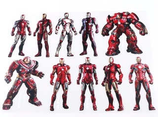 Sticker miếng dán mô hình Iron man