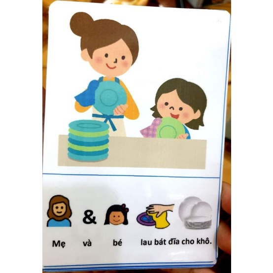 Bộ thẻ tập nói câu 220 thẻ