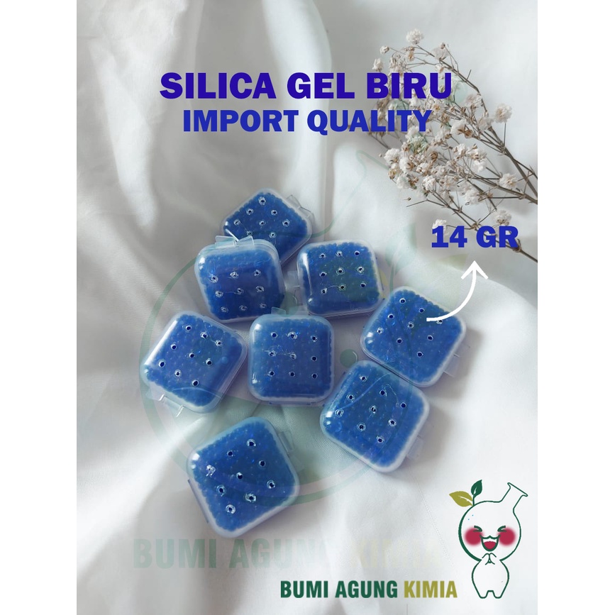 Hộp Gel Silica 14 Ngăn Màu Xanh Dương